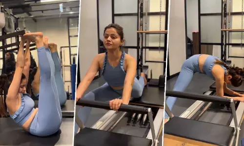 Rubina Dilaik Sexy Video Photo: Rubina Dilaik ने सेक्सी स्टाइल में किया हॉट वर्कआउट, Video ने फैंस को दिया फिटनेस गोल्स