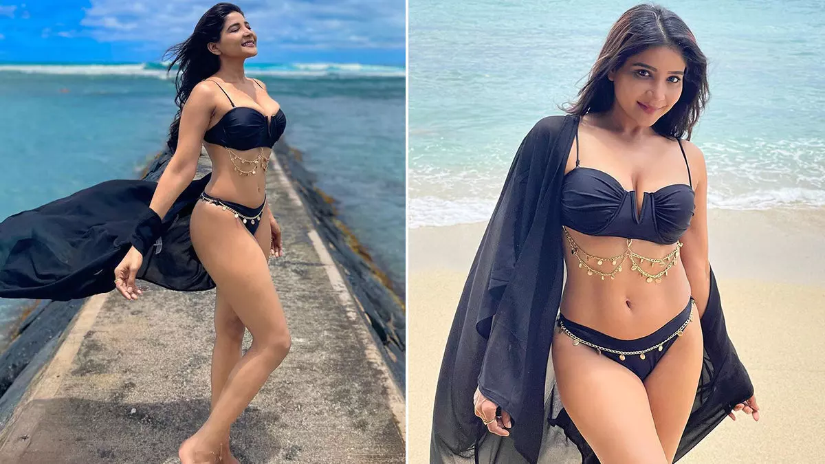 Sakshi Agarwal Sexy Video Photos: साक्षी अग्रवाल ने Sexy बिकनी में दरिया किनारे लगाई आग, फैंस का छूटा पसीना Sakshi Agarwal Sexy Video Photos: साक्षी अग्रवाल ने Sexy बिकनी में दरिया किनारे लगाई आग, फैंस का छूटा पसीना