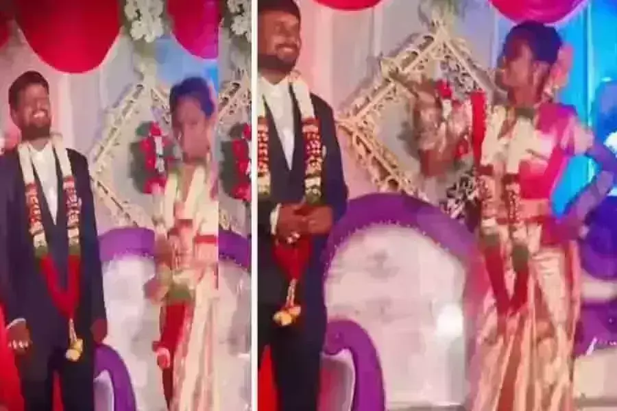 दूल्हा दुल्हन का कमर तोड डांस,देख सभी रह गए हैरान, वीडियो सोशलमीडिया पर जमकर वायरल दूल्हा दुल्हन का कमर तोड डांस,देख सभी रह गए हैरान, वीडियो सोशलमीडिया पर जमकर वायरल