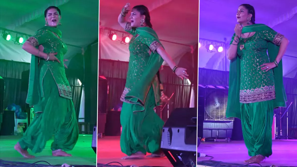 Sapna Choudhary Sexy Video Photo: Sapna Choudhary ने हरयाणवी गाने पर जमकर लगाए ठुमके, हरे सूट में Viral हुआ धमाकेदार डांस Video