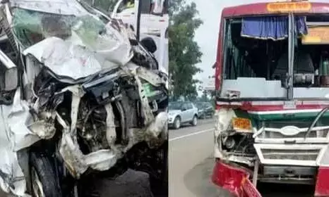 UP : मुजफ्फरनगर में बड़ा हादसा, रोडवेज बस ने रौंदी वैगन आर, चार की दर्दनाक मौत