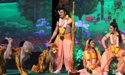 Leopards, Kuno ,National Park ,Delhi, Luv Kush Ramlila,  seen , lying , feet,  Shri Ram.