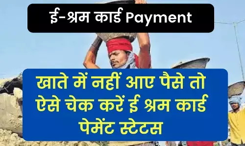 Check E Shram Card Payment : ई-श्रम धारकों को जारी की 1,000 रुपये की पहली किस्त, चेक करें अपना खाता Check E Shram Card Payment : ई-श्रम धारकों को जारी की 1,000 रुपये की पहली किस्त, चेक करें अपना खाता