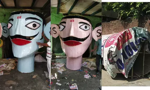 रावण, कुंभकरण और मेघनाथ के पुतले 50 साल से बना रहा मुस्लिम रावण, कुंभकरण और मेघनाथ के पुतले 50 साल से बना रहा मुस्लिम