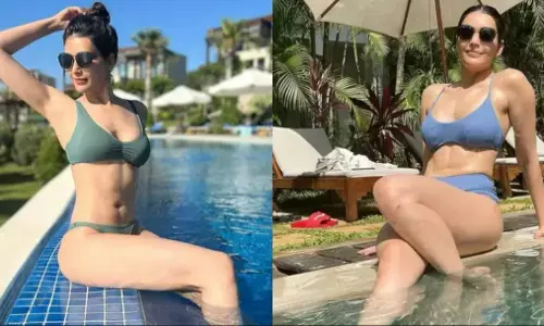 Karishma Tanna Sexy Video Photo: करिश्मा तन्ना ने बिकिनी पहनकर स्विमिंग पूल में दिखाया बोल्ड अवतार