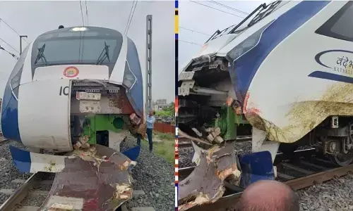 Vande Bharat Express: मुंबई-गांधीनगर के बीच चलने वाली वंदे भारत एक्सप्रेस का हुआ एक्सीडेंट, भैंसों के झुंड से टकराई