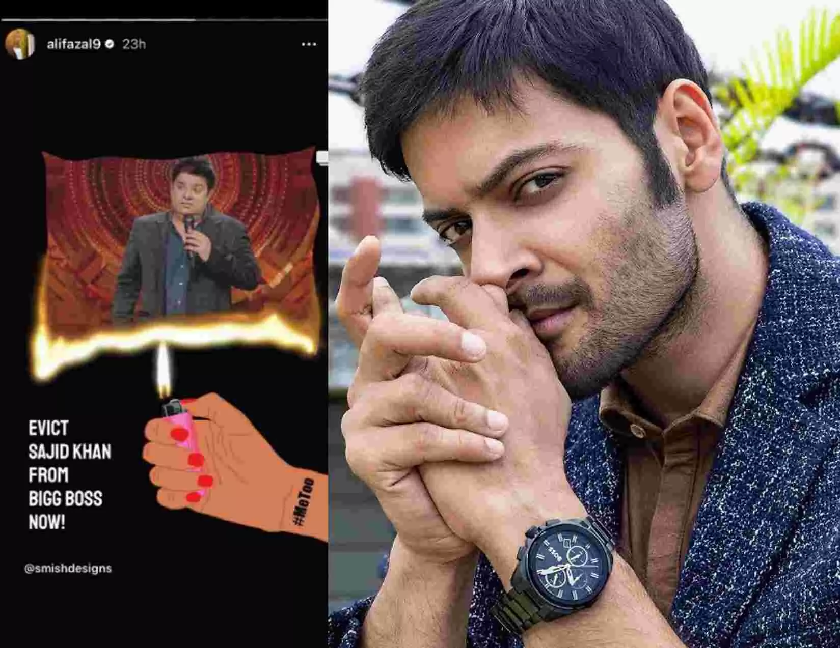 Bigg Boss 16: Ali Fazal ने Sajid Khan को बिग बॉस 16 से हटाने की उठाई मांग, शेयर किया जलता हुआ पोस्टर Bigg Boss 16: Ali Fazal ने Sajid Khan को बिग बॉस 16 से हटाने की उठाई मांग, शेयर किया जलता हुआ पोस्टर