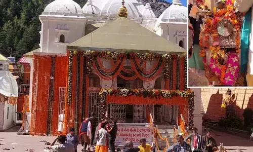 doors ,Yamunotri Dham, closed, today, winter