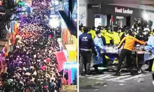Heartbreaking : साउथ कोरिया में बड़ा हादसा: हैलोवीन फेस्टिवल में भगदड़ से 151 की मौत, सोशल मीडिया पर ट्रेंड हुआ #CardiacArrest Heartbreaking : साउथ कोरिया में बड़ा हादसा: हैलोवीन फेस्टिवल में भगदड़ से 151 की मौत, सोशल मीडिया पर ट्रेंड हुआ #CardiacArrest