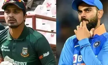 विराट कोहली पर सनसनीखेज खुलासा करके फंसे बांग्लादेश के विकेटकीपर बल्लेबाज नुरुल हसन, जिसके बाद ICC तुरंत एक्शन के मूड में आ गई है.
