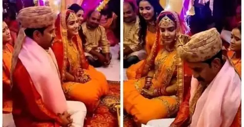 Amrapali Dubey-Nirahua: निरहुआ के साथ शादी के बंधन में बंधी आम्रपाली दुबे! मंडप में हंसी-ठिठोली करती आईं नजर