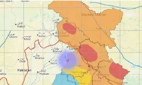 अब पंजाब के अमृतसर में महसूस किए गए भूकंप के झटके, रिक्टर पैमाना 4.1 तीव्रता मापी गई अब पंजाब के अमृतसर में महसूस किए गए भूकंप के झटके, रिक्टर पैमाना 4.1 तीव्रता मापी गई