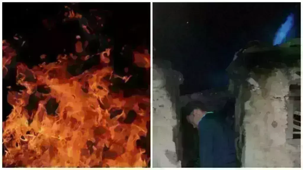 चूल्हे की चिंगारी से घर में लगी आग ,झुलसने से बुजुर्ग दंपति की दर्दनाक मौत चूल्हे की चिंगारी से घर में लगी आग ,झुलसने से बुजुर्ग दंपति की दर्दनाक मौत