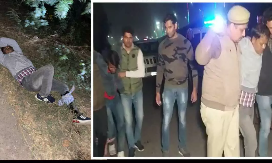 गाजियाबाद पुलिस चेकिंग के दौरान मुठभेड़, शमशेर और सरवर आलम को लगी गोली