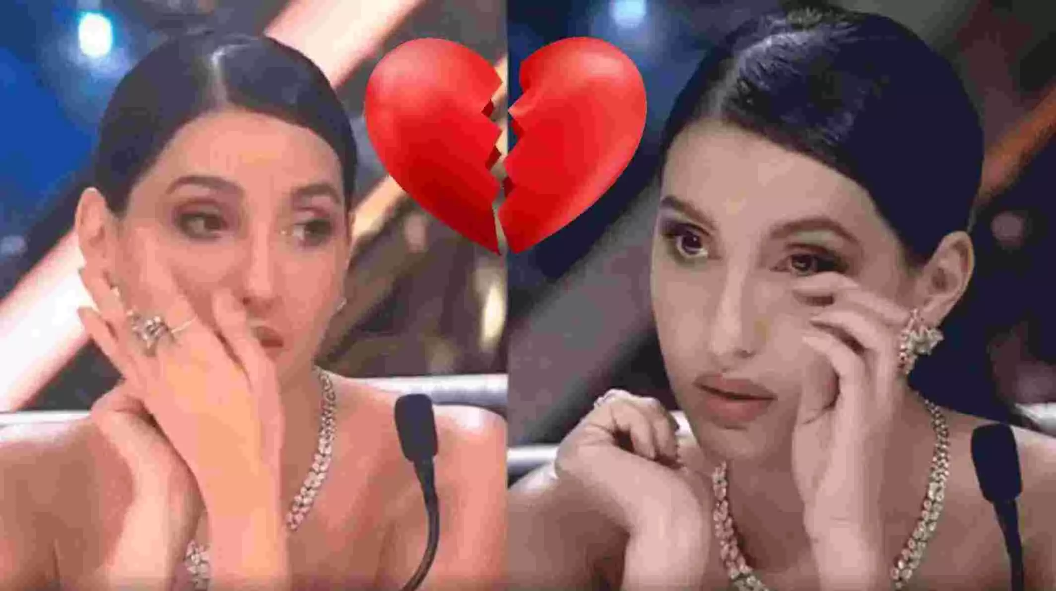 जब झलक दिखला जा के मंच पर फूट-फूट कर रोई नोरा फतेही, याद आया पुराना प्यार जब झलक दिखला जा के मंच पर फूट-फूट कर रोई नोरा फतेही, याद आया पुराना प्यार