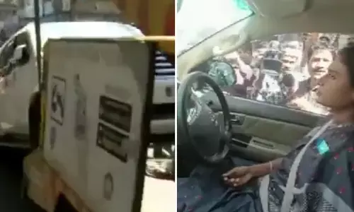 CM की बहन की कार को ट्रैफिक पुलिस ने क्रेन से खिंचवाया, कार के अंदर बैठी थीं मुख्यमंत्री की बहिन, VIDEO CM की बहन की कार को ट्रैफिक पुलिस ने क्रेन से खिंचवाया, कार के अंदर बैठी थीं मुख्यमंत्री की बहिन, VIDEO