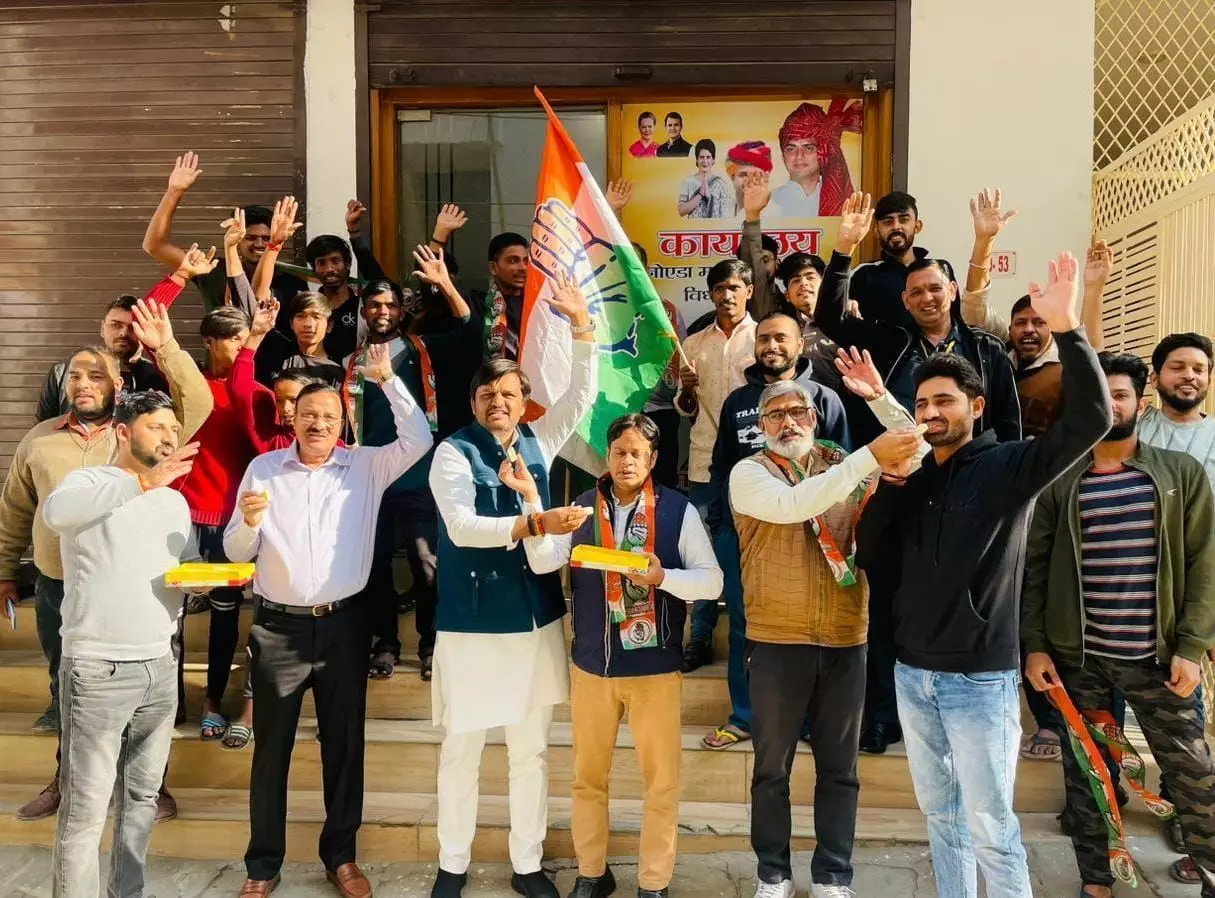 हिमाचल प्रदेश विधानसभा चुनाव में कांग्रेस की प्रचंड जीत पर कार्यकर्ताओं में खुशी