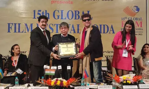 ग्लोबल फिल्म फेस्टिवल में अर्जुन फिरोज खान को हिंदी सिनेमा भूषण अवार्ड