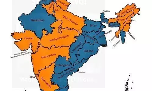 बीजेपी का दरकता किला 19 राज्यों से अब 13 तक आई गिनती, जबकि तीन राज्यों में हथिआई सत्ता
