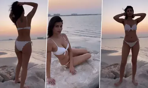 Sonali Raut Sexy Pics: सोनाली राउत ने सेक्सी बिकनी पहन Besharam Rang गाने में दिए सेक्सी पोज, यूजर्स का छूटा पसीना