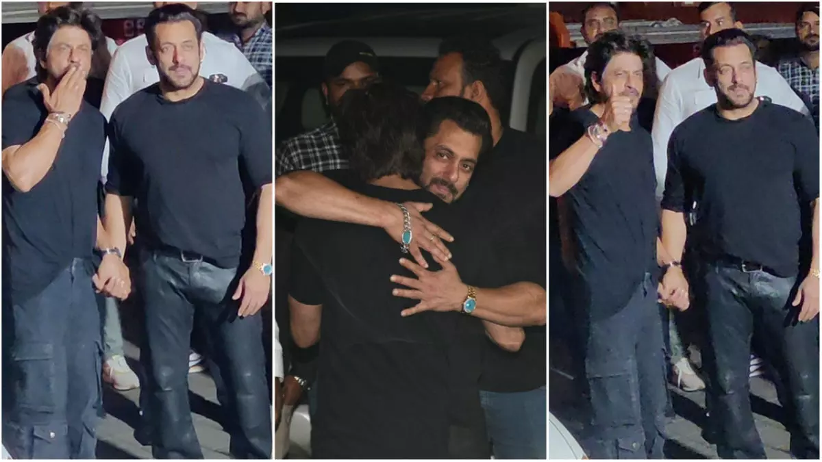 Salman Khan का जन्मदिन मनाने पहुंचे Shah Rukh Khan, भाईजान को लगाया गले, Video हुआ Viral Salman Khan का जन्मदिन मनाने पहुंचे Shah Rukh Khan, भाईजान को लगाया गले, Video हुआ Viral