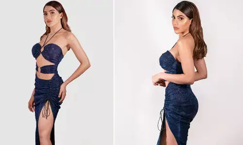 Nikki Tamboli Sexy Video: Nikki Tamboli ने कट-आउट हाई स्लिट आउटफिट पहन गिराई बिजली, Sexy अवतार देख यूजर्स हार बैठे अपना दिल