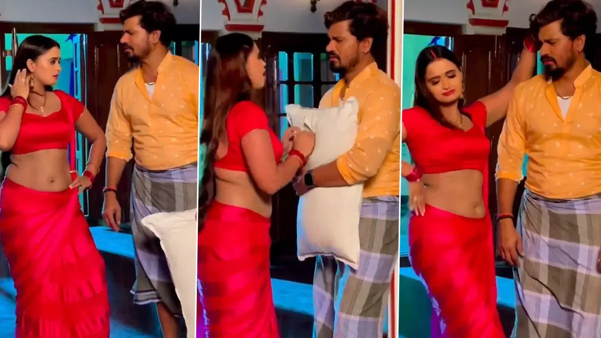 Neelam Giri Sexy Video: Neelam Giri ने लाल साड़ी पहनकर सेक्सी भाभी स्टाइल में Pravesh Lal संग किया हॉट डांस Neelam Giri Sexy Video: Neelam Giri ने लाल साड़ी पहनकर सेक्सी भाभी स्टाइल में Pravesh Lal संग किया हॉट डांस