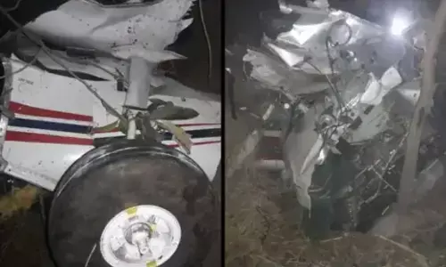 मध्य प्रदेश: रीवा में क्रैश हुआ ट्रेनी प्लेन, दुर्घटना में पायलट की मौत, इंटर्न घायल मध्य प्रदेश: रीवा में क्रैश हुआ ट्रेनी प्लेन, दुर्घटना में पायलट की मौत, इंटर्न घायल