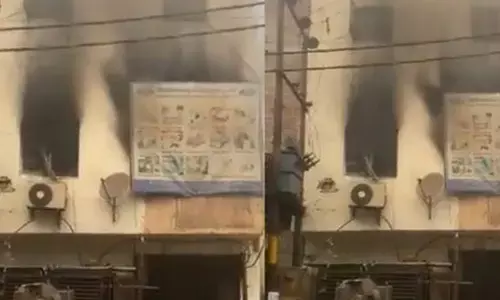 Noida news: कार की सीट के कवर बनाने वाली एक फैक्ट्री में लगी भीषण आग