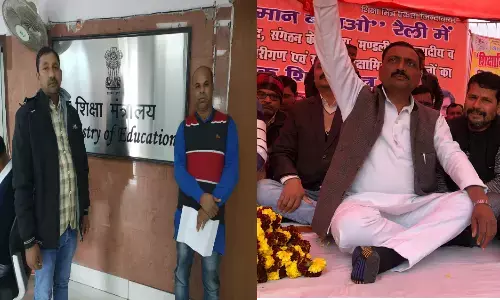 Anudeshak Shikshamitra News: अनुदेशक अध्यक्ष विक्रम सिंह ने दिल्ली में तो शिक्षा मित्र अध्यक्ष शिवकुमार शुक्ला ने भरी लखनऊ में हुंकार, जानिए पूरा मामला