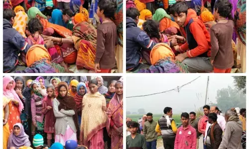 Kaushambi News : हाई वोल्टेज करंट की चपेट में आए मजदूर युवक की हुई दर्दनाक मौत Kaushambi News : हाई वोल्टेज करंट की चपेट में आए मजदूर युवक की हुई दर्दनाक मौत