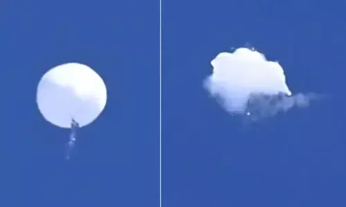 VIDEO: अमेरिकी फाइटर जेट ने ऐसे ध्वस्त किया चीन का जासूसी गुब्बारा, बाइडन ने पायलटों को दी बधाई VIDEO: अमेरिकी फाइटर जेट ने ऐसे ध्वस्त किया चीन का जासूसी गुब्बारा, बाइडन ने पायलटों को दी बधाई