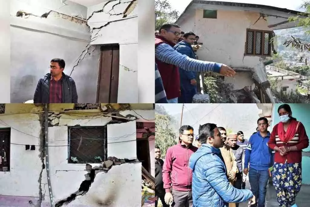 Karnprayag News: कर्णप्रयाग में मकानों की दरारों से फटी दीवारें देख डीएम भी हुए हैरान, कभी भी गिर सकते हैं 28 मकान Karnprayag News: कर्णप्रयाग में मकानों की दरारों से फटी दीवारें देख डीएम भी हुए हैरान, कभी भी गिर सकते हैं 28 मकान