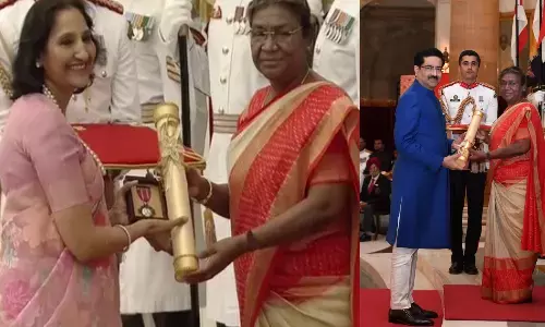 Padma Awards: कुमार मंगलम बिड़ला और पूर्व केंद्रीय मंत्री एसएम कृष्णा को पद्म विभूषण, राकेश झुनझुनवाला को मरणोपरांत पद्म श्री, देखिए- लिस्ट Padma Awards: कुमार मंगलम बिड़ला और पूर्व केंद्रीय मंत्री एसएम कृष्णा को पद्म विभूषण, राकेश झुनझुनवाला को मरणोपरांत पद्म श्री, देखिए- लिस्ट