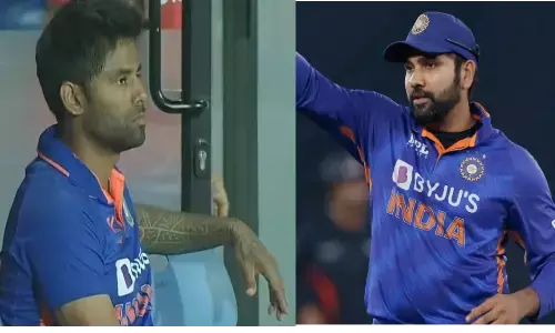 सूर्यकुमार यादव के प्रदर्शन को लेकर कप्तान रोहित शर्मा ने क्यों दिया ये बयान? सूर्यकुमार यादव के प्रदर्शन को लेकर कप्तान रोहित शर्मा ने क्यों दिया ये बयान?