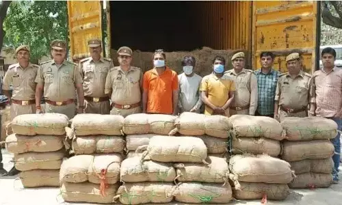 जूट के बंडलों में छिपाकर लाते थे गांजा, नोएडा पुलिस ने दो करोड़ कीमत का गांजा किया जब्त जूट के बंडलों में छिपाकर लाते थे गांजा, नोएडा पुलिस ने दो करोड़ कीमत का गांजा किया जब्त