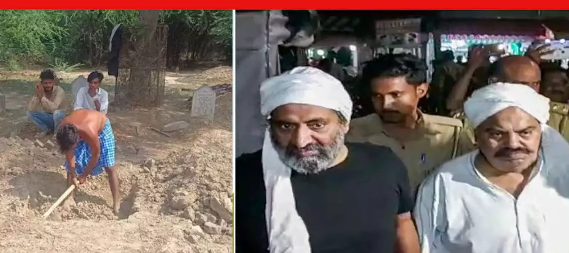 Atiq Ahmed and Ashraf LIVE UPDATE : कसारी-मसारी में दफनाए गए अतीक और अशरफ के शव, नाबालिग बेटों ने किया सुपुर्द खाक