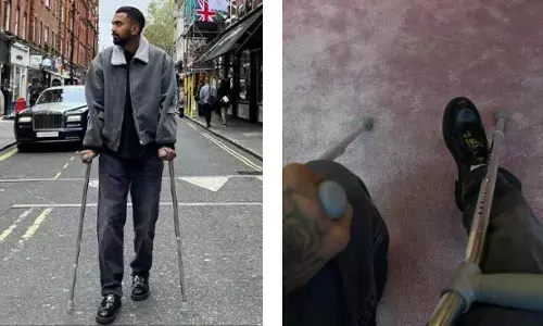 विदेश में बैसाखी के सहारे चलते नजर आए KL Rahul, जानें- क्या है पूरा मामला