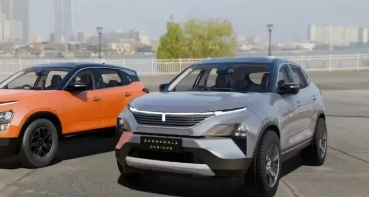 Tata Harrier SUV फेसलिफ्ट जाने कैसी दिखेगी