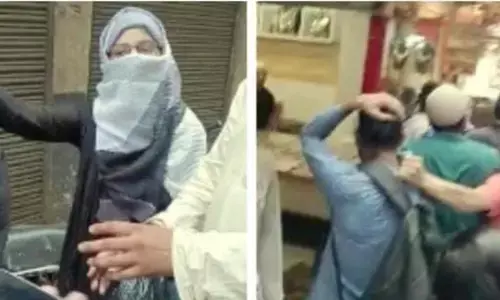 मेरठ में आदमी की पिटाई, हिजाब पहनी महिलाओं से छेड़छाड़ के आरोप में 3 गिरफ्तार; अन्य को पकड़ने के लिए छापेमारी मेरठ में आदमी की पिटाई, हिजाब पहनी महिलाओं से छेड़छाड़ के आरोप में 3 गिरफ्तार; अन्य को पकड़ने के लिए छापेमारी