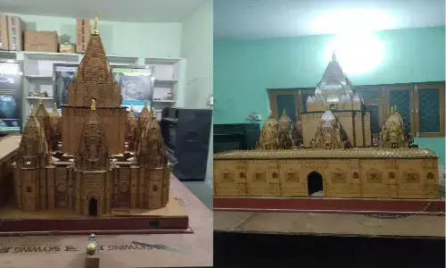 हिंदू पक्ष की ओर से इस प्राचीन मंदिर का मॉडल बनवाया,ज्ञानवापी को लेकर लंबे समय से हिंदू और मुस्लिम पक्ष आमने सामने है