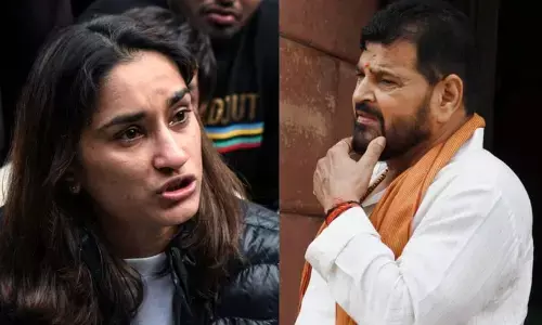 बृजभूषण सिंह के चैलेंज पर बजरंग पूनिया और विनेश फोगट का ऐलान- सभी पहलवान नार्को टेस्ट के लिए तैयार बृजभूषण सिंह के चैलेंज पर बजरंग पूनिया और विनेश फोगट का ऐलान- सभी पहलवान नार्को टेस्ट के लिए तैयार