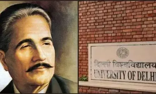 Delhi University: दिल्ली यूनिवर्सिटी में चेंज किया अपना सिलेबस सारे जहां से अच्छा लिखने वाले शायर को हटाया b.a. के सिलेबस से Delhi University: दिल्ली यूनिवर्सिटी में चेंज किया अपना सिलेबस सारे जहां से अच्छा लिखने वाले शायर को हटाया b.a. के सिलेबस से