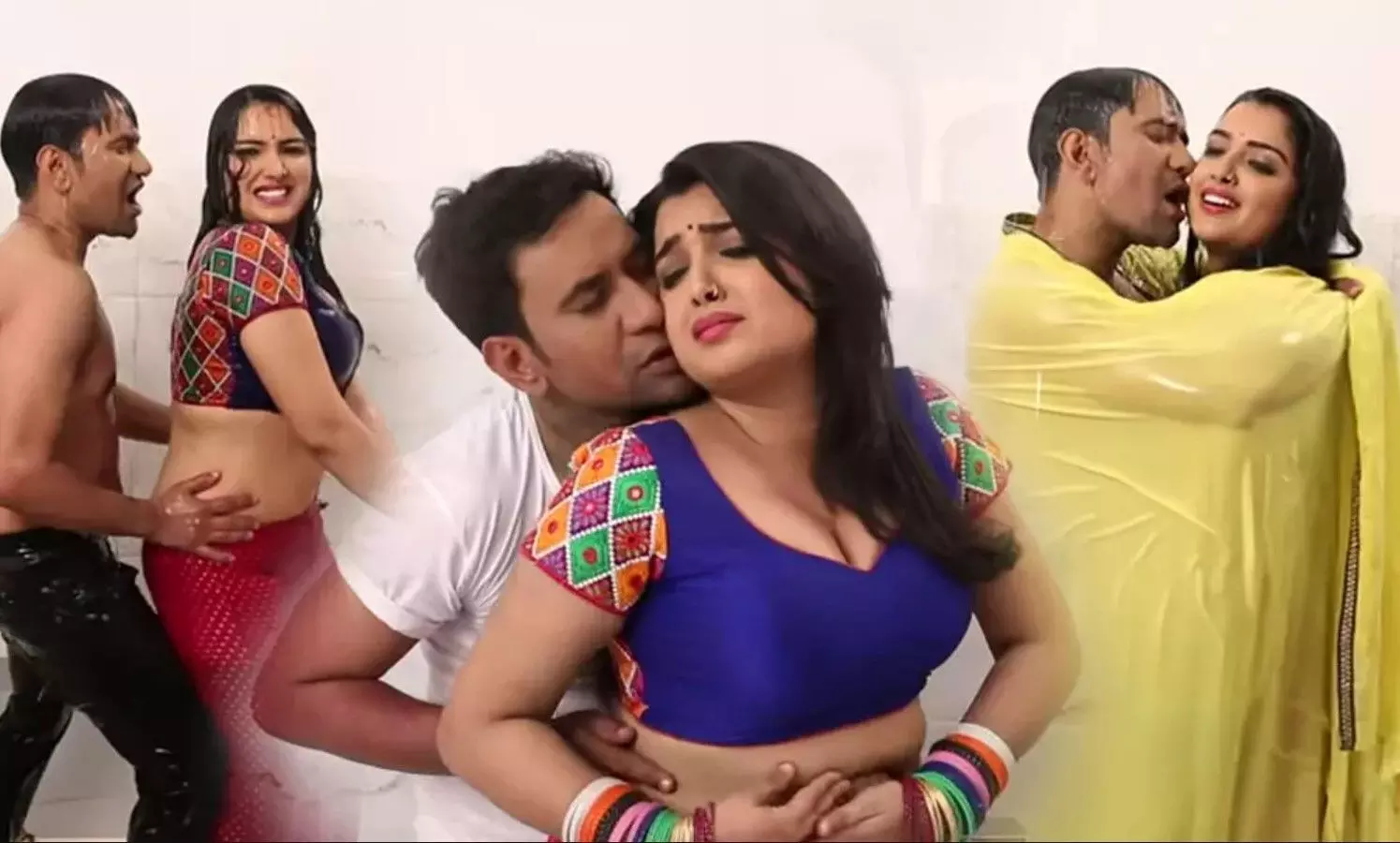 Amrapali Bhojpuri Sexy Video: Amrapali और Nirahua एक दूजे से टूटकर रोमांस करते आये नजर