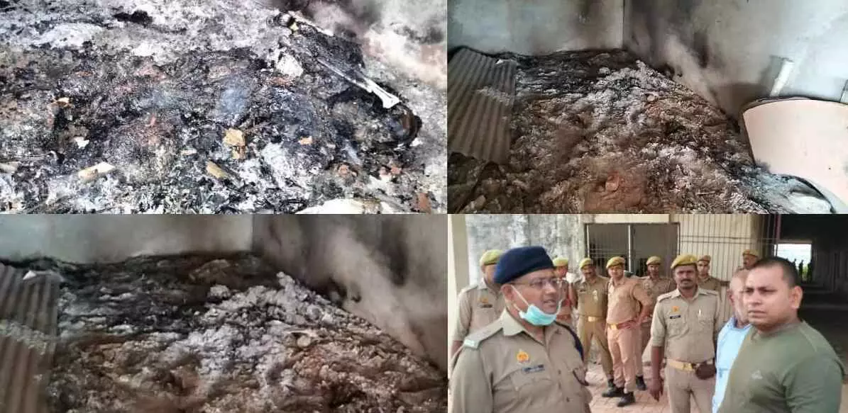 अम्बेडकरनगर में युवक की हत्या कर शव स्कूल के अंदर जलाया, धुआं देख इलाके में मचा हडकंप