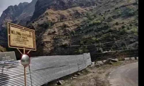 जोशीमठ में बायपास सड़क के निर्माण का विरोध जारी