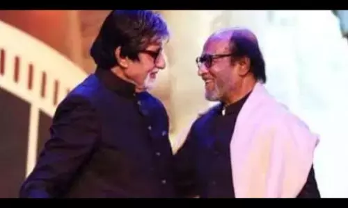 अमिताभ बच्चन और रजनीकांत 32 साल बाद  मिलाएंगे हाथ अमिताभ बच्चन और रजनीकांत 32 साल बाद  मिलाएंगे हाथ