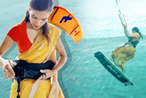 मिलिए साड़ी में धूम मचाने वाली भारतीय Kiteboarder कात्या सैनी से