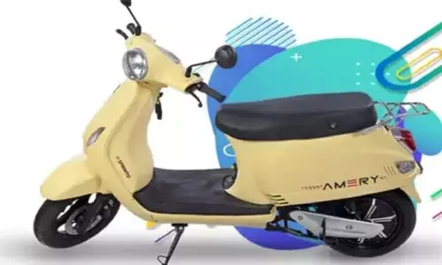 ई-स्प्रिंटो अमेरी स्कूटर सिंगल चार्ज पर चलता है140 किलोमीटर