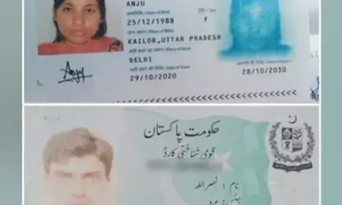 सीमा-सचिन की प्रेम कहानी के बाद, अब भारत की अंजू नसरुल्लाह से मिलने पहुंचीं पाकिस्तान सीमा-सचिन की प्रेम कहानी के बाद, अब भारत की अंजू नसरुल्लाह से मिलने पहुंचीं पाकिस्तान